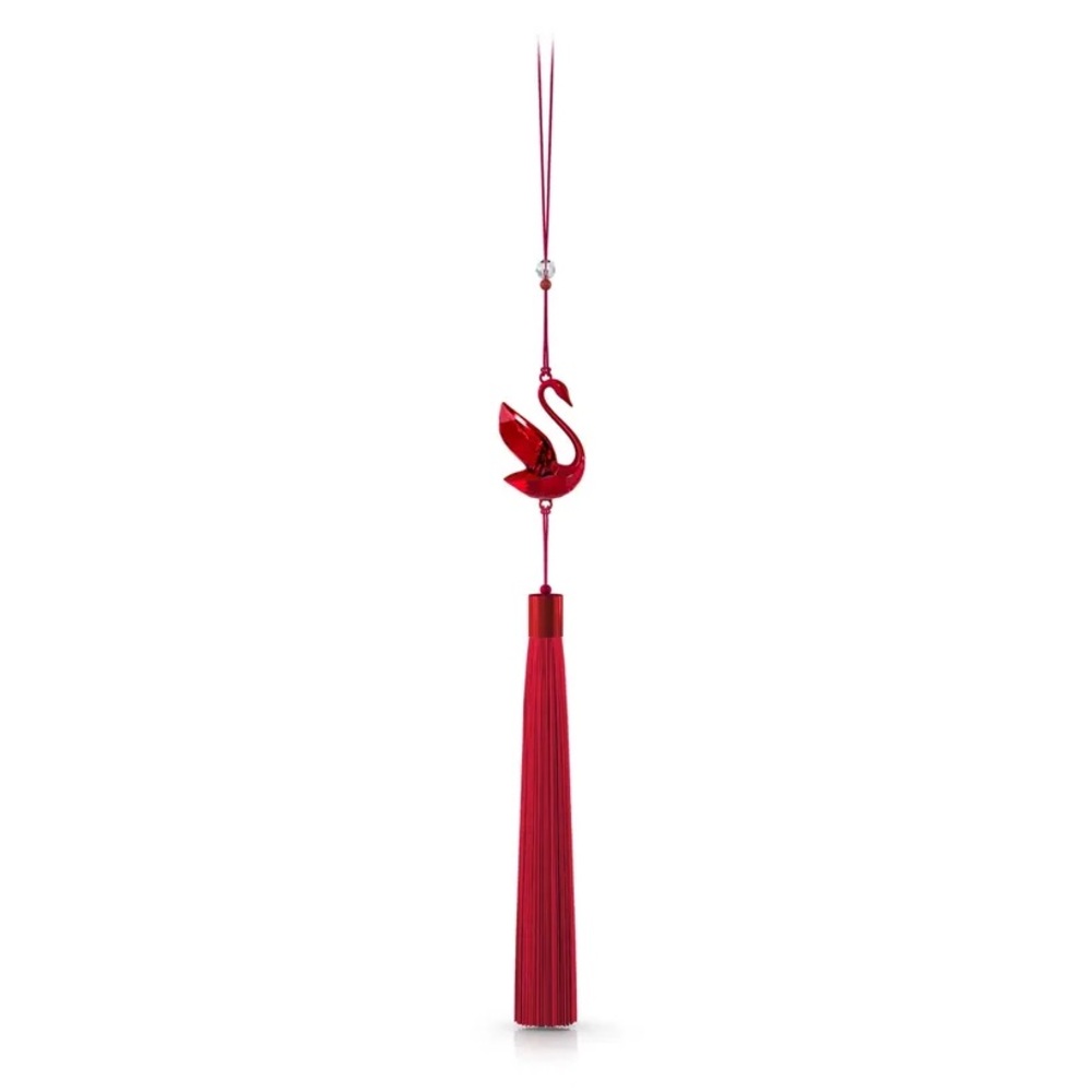 Swarovski Red Crystal Swan Ornament
